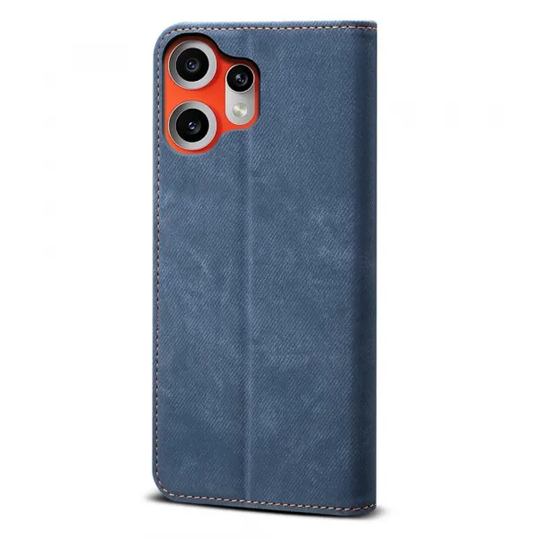 DENIM Peňaženkový kryt pre CMF Phone 2 Pro modrý