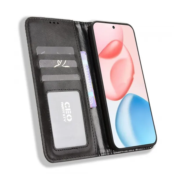 BUSINESS Peňaženkový kryt pre Honor 400 5G čierny