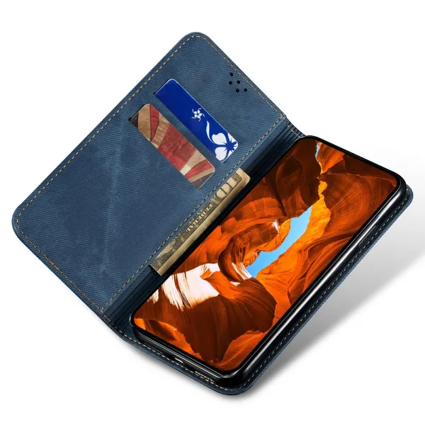 DENIM Peňaženkový kryt pre CMF Phone 2 Pro modrý
