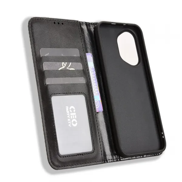 BUSINESS Peňaženkový kryt pre Honor 400 5G čierny