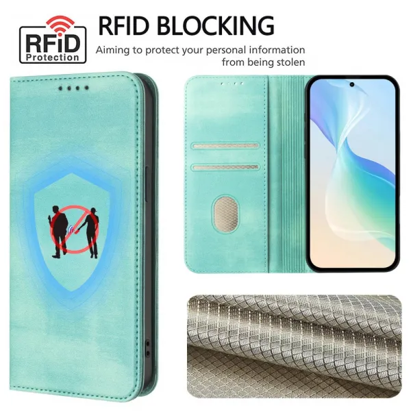MAGNETIC Zaklápací kryt pre Motorola Edge 60 Pro svetlozelený