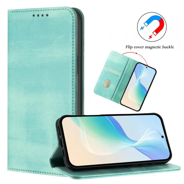 MAGNETIC Zaklápací kryt pre Motorola Edge 60 Pro svetlozelený