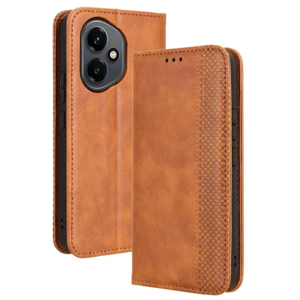 BUSINESS Peňaženkový kryt pre Honor 400 5G hnedý