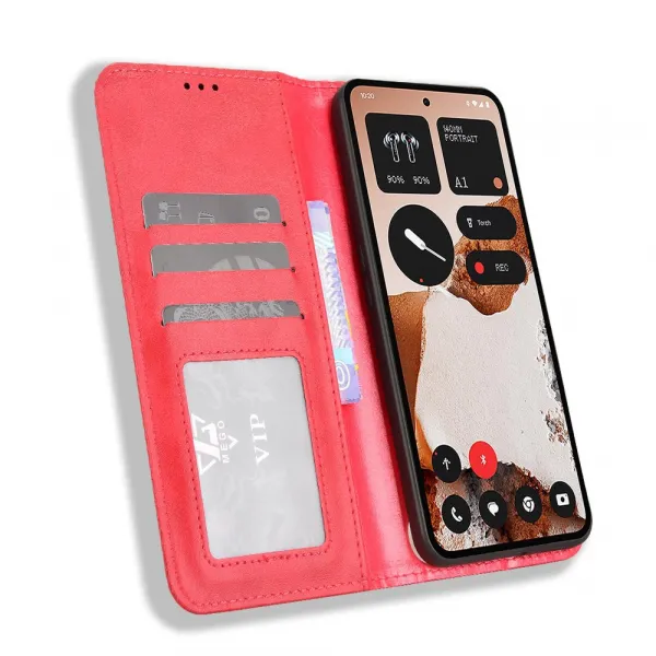 BUSINESS Peňaženkový kryt pre CMF Phone 2 Pro červený