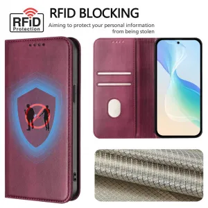 MAGNETIC Zaklápací kryt pre Motorola Edge 60 Pro červený
