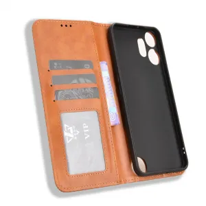 BUSINESS Peňaženkový kryt pre CMF Phone 2 Pro hnedý