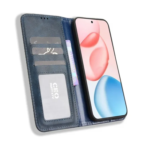 BUSINESS Peňaženkový kryt pre Honor 400 5G modrý