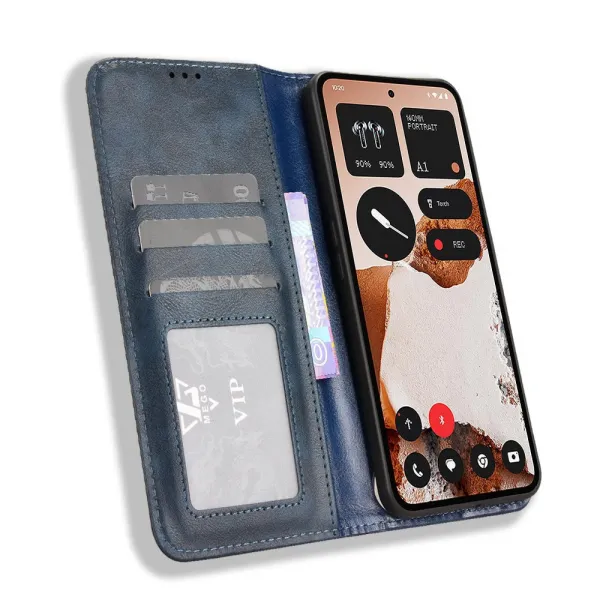 BUSINESS Peňaženkový kryt pre CMF Phone 2 Pro modrý