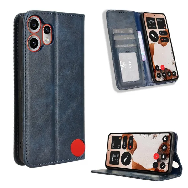 BUSINESS Peňaženkový kryt pre CMF Phone 2 Pro modrý