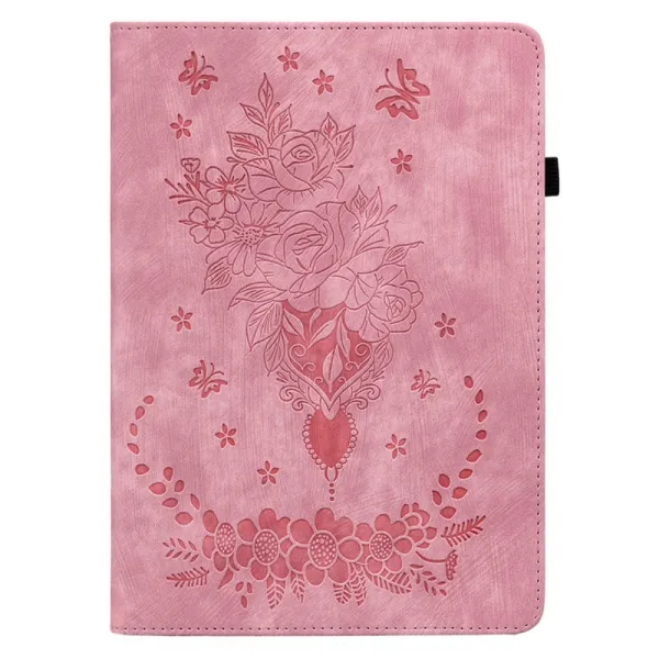 ART FLOWERS Zaklápacie puzdro pre Huawei MediaPad M5 Lite 10" svetloružové