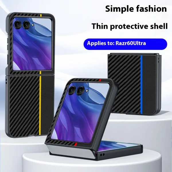 CARBON Ochranný obal pre Motorola Razr 60 Ultra / Razr 70 Ultra žltý