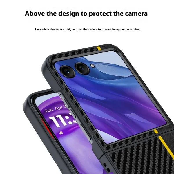 CARBON Ochranný obal pre Motorola Razr 60 Ultra / Razr 70 Ultra žltý