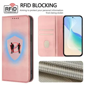 MAGNETIC Zaklápací kryt pre Motorola Edge 60 Pro ružový