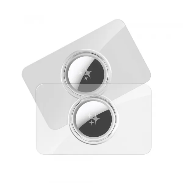 DUX AIRTAG CARD HOLDER 2x Kryt pre Apple AirTag priehľadný + šedý