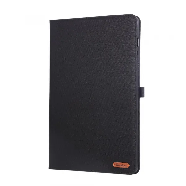 FABRIC Zaklápací kryt pre Samsung Galaxy Tab S10 FE+ čierny