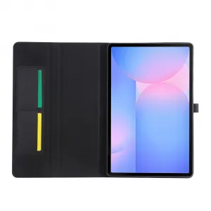 FABRIC Zaklápací kryt pre Samsung Galaxy Tab S10 FE+ čierny
