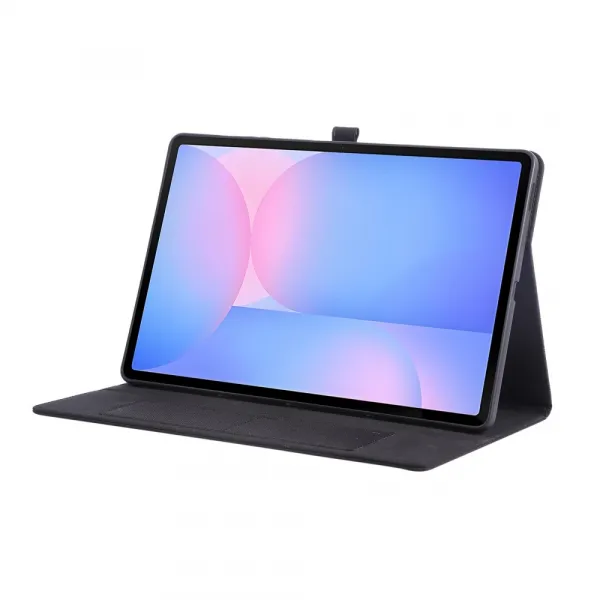 FABRIC Zaklápací kryt pre Samsung Galaxy Tab S10 FE+ čierny