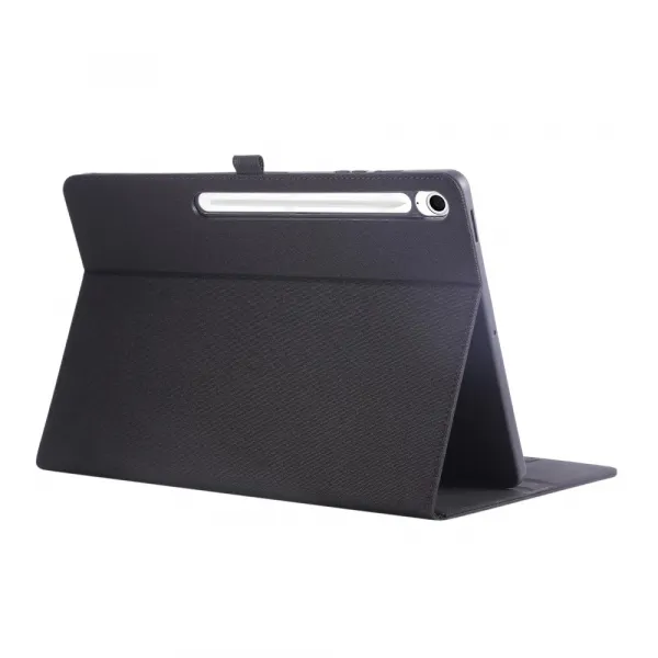 FABRIC Zaklápací kryt pre Samsung Galaxy Tab S10 FE+ čierny