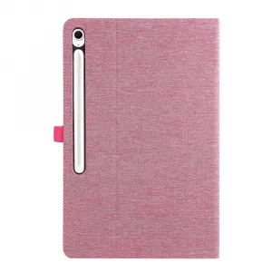 FABRIC Zaklápací kryt pre Samsung Galaxy Tab S10 FE+ ružový