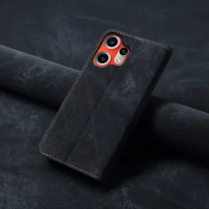 DENIM Peňaženkový kryt pre CMF Phone 2 Pro čierny