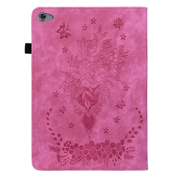 ART FLOWERS Zaklápacie puzdro pre Huawei MediaPad M5 Lite 10" tmavoružové