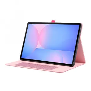 FABRIC Zaklápací kryt pre Samsung Galaxy Tab S10 FE+ ružový