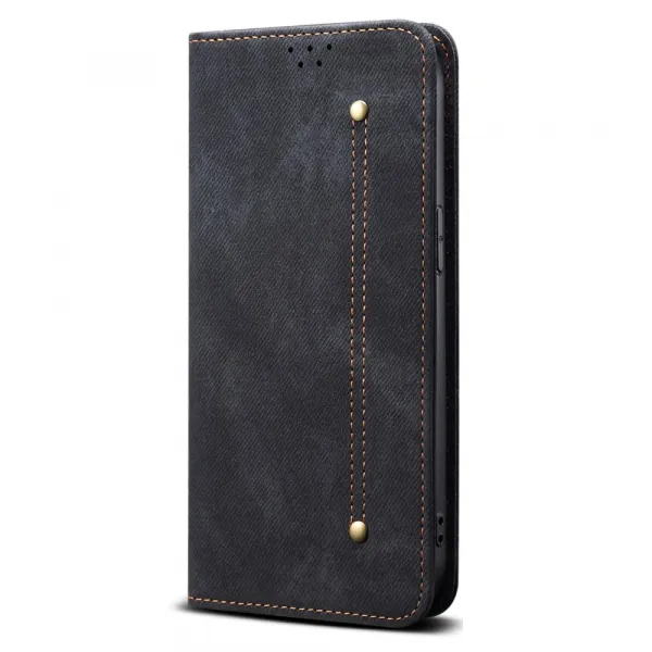 DENIM Peňaženkový kryt pre CMF Phone 2 Pro čierny