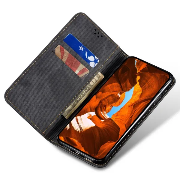 DENIM Peňaženkový kryt pre CMF Phone 2 Pro čierny