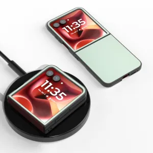 LEATHER Ochranný kryt pre Motorola Razr 60 Ultra / Razr 70 Ultra svetlozelený