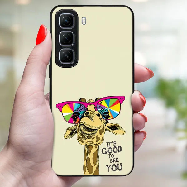 MY ART Ochranný kryt pre Infinix Hot 50 5G GIRAFFE (180)