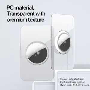DUX AIRTAG CARD HOLDER 2x Kryt pre Apple AirTag priehľadný + šedý