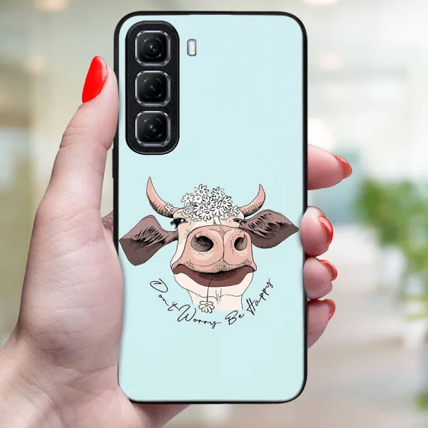 MY ART Ochranný kryt pre Infinix Hot 50 5G HAPPY COW (181)