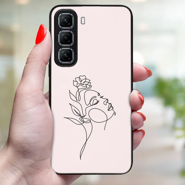 MY ART Ochranný kryt pre Infinix Hot 50 5G ROSE GIRL (198)