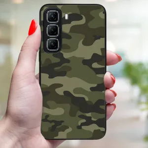 MY ART Ochranný kryt pre Infinix Hot 50 5G GREEN CAMO (235)