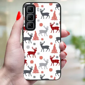 MY ART Kryt s vianočným dizajnom Infinix Hot 50 5G DEER (068)