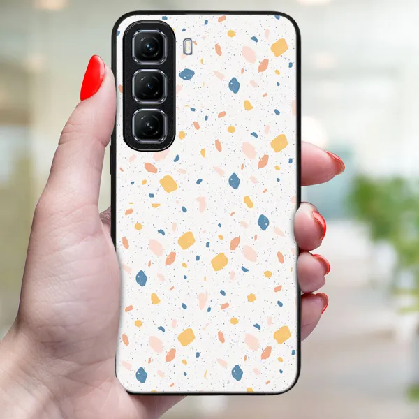MY ART Ochranný kryt pre Infinix Hot 50 5G ORANGE TERRAZZO (165)