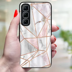 MY ART Ochranný kryt pre Infinix Hot 50 5G PINK MARBLE (143)