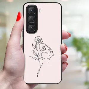 MY ART Ochranný kryt pre Infinix Hot 50 ROSE GIRL (198)