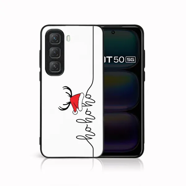 MY ART Kryt s vianočným dizajnom Infinix Hot 50 HOHOHO (073)