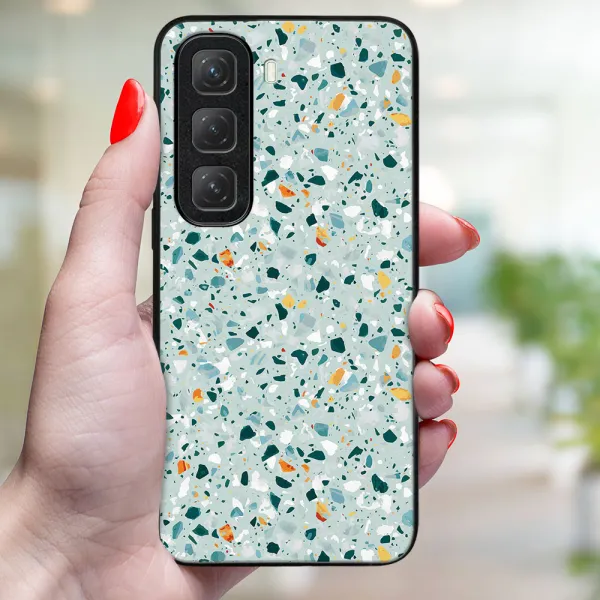 MY ART Ochranný kryt pre Infinix Hot 50 BLUE TERRAZZO (164)