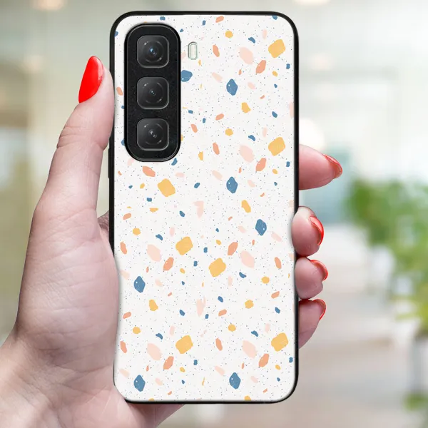 MY ART Ochranný kryt pre Infinix Hot 50 ORANGE TERRAZZO (165)