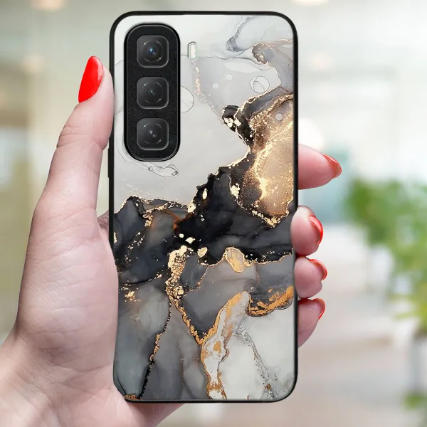 MY ART Ochranný kryt pre Infinix Hot 50 GREY MARBLE (140)
