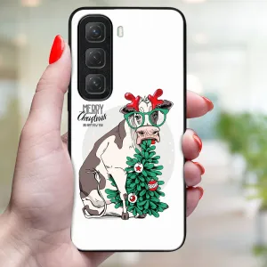 MY ART Kryt s vianočným dizajnom Infinix Hot 50 MERRY CHRISTMAS (074)