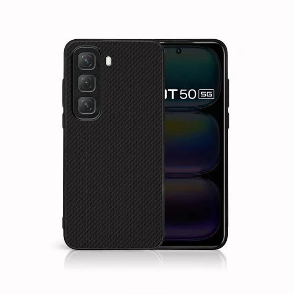 MY ART Ochranný kryt pre Infinix Hot 50 CARBON (231)
