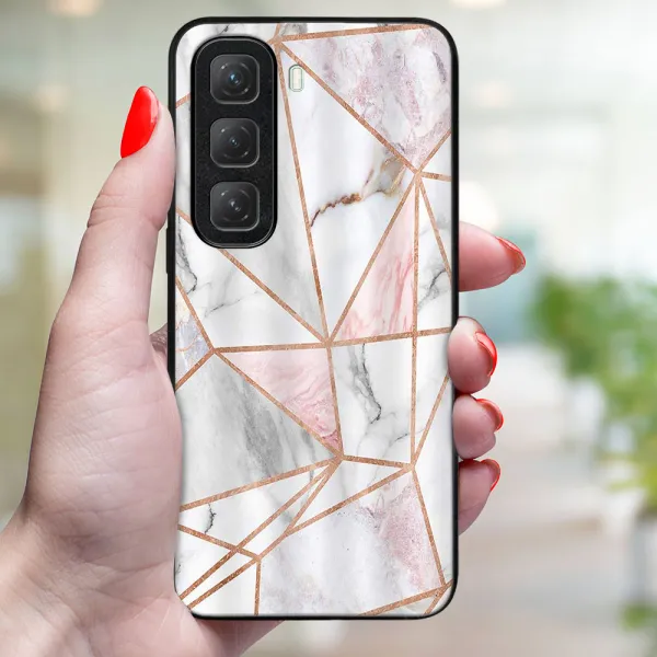 MY ART Ochranný kryt pre Infinix Hot 50 PINK MARBLE (143)