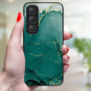 MY ART Ochranný kryt pre Infinix Hot 50 GREEN MARBLE (145)