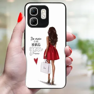 MY ART Ochranný kryt pre Infinix Hot 50i RED DRESS (137)