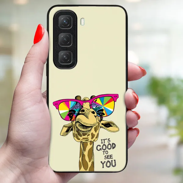 MY ART Ochranný kryt pre Infinix Hot 50 GIRAFFE (180)