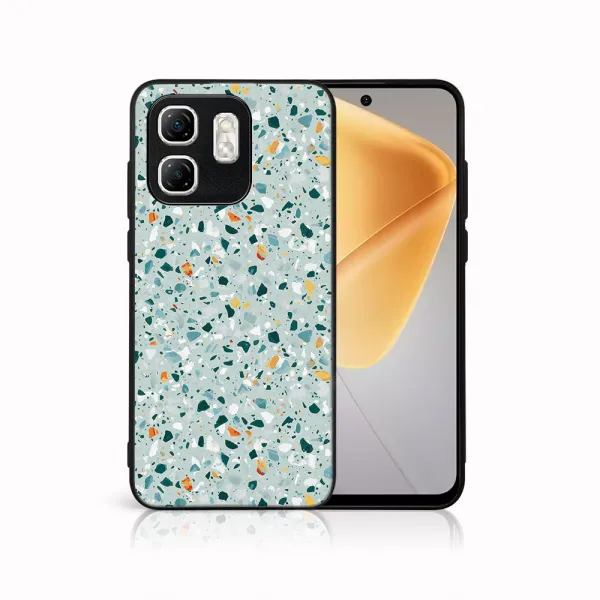 MY ART Ochranný kryt pre Infinix Hot 50i BLUE TERRAZZO (164)