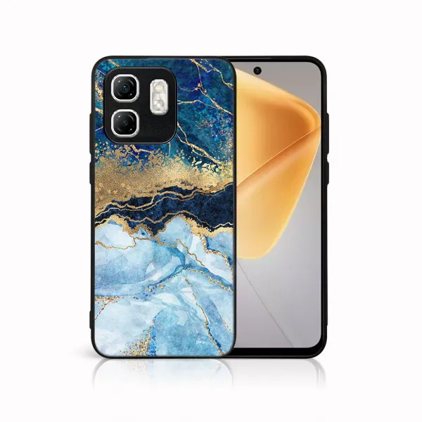 MY ART Ochranný kryt pre Infinix Hot 50i BLUE MARBLE (141)